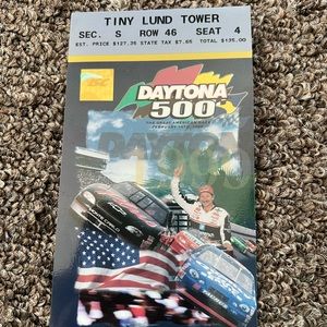 NASCAR ticket 1999